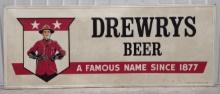 Nearly 10ft Vintage SST Drewrys Beer Embossed Sign
