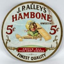 Vintage J.P. alleys Hambone Cigars Black Americana Fan Pull