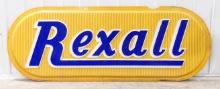 8ft Vintage Rexall Embossed Lexan Advertising Sign