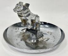 Vintage Mack Trucks Bulldog Hood Ornament Promotional Ashtray