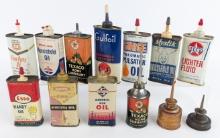 (13) Vintage Handy Oiler Oil Cans / Skelly / Derby