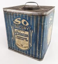 Early SOCONY Standard Oil Polarine 25ln Transmission Lubricant BB Can