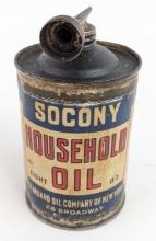 Early SOCONY Standard Oil Household Oil 8oz Oil Can