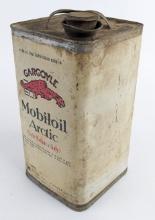 Early Mobiloil Gargoyle Arctic 1 Gallon Motor Oil Can w/ Cap