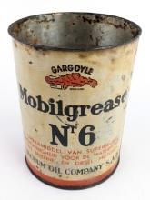 Early German Gargoyle Mobilgrease No.6 Grease Can