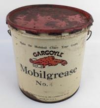 Early SOCONY Gargoyle Mobilgrease No.4 25lb Grease Can