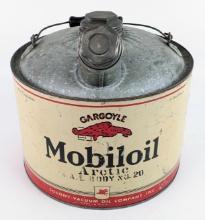 Early SOCONY Gargoyle Mobiloil Arctic 3 Gallon Oil Can