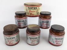 Vintage Mobil Tavern Paste Wax 1lb Glass Jars & 3lb Can