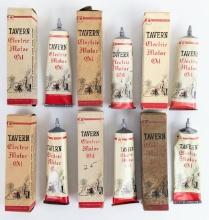(6) Vintage NOS Mobil Tavern Electric Motor Oil 2-1/2oz Tubes In Boxes