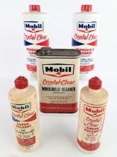 Vintage Mobil Crystal Clear Windshield Cleaner Lot