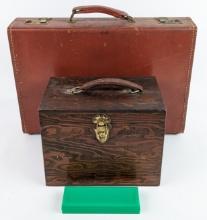 (2) Vintage Mobil Oil Service Station Travel Testing Kits