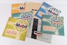 (7) 1960s-1970s Mobil Service Station Promotional Calendars