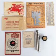 Lot Of Vintage Mobil Service Station Promotional Items & More