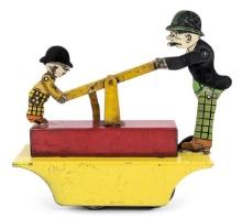 Marx Tin Windup Moon Mullins & Kayo Handcar