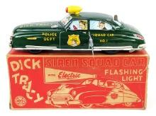 Marx Tin Windup Dick Tracy Siren Squad Car No. 1 w/ Box