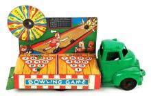 Banner Tin & Plastic Bowling Games Truck