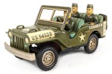 Japan Tin Battery Op. Sunbeam Military Jeep No. 1
