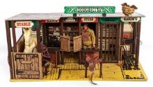 SIO Dodge City Lone Ranger Playset w/ Tonto Figure & Accessories
