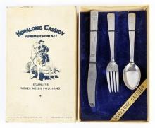 Hopalong Cassidy Junior Chow Set In Box