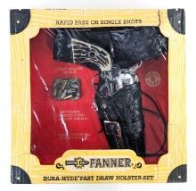 Rare Mattel Shootin' Shell Fanner Dura-Hyde Fast Draw Holster Set NIB