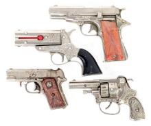 Hubley Dandy, Champ, Dagger Derringer, & Automatic Cap Gun Pistols