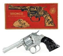 Kilgore Bronco Six Shooter Cap Gun Pistol w/ Box