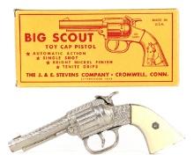Stevens Big Scout Toy Cap Gun Pistol w/ Box