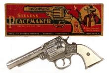 Stevens Peacemaker Cap Gun Pistol w/ Box