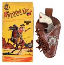 R&S Toy Mfg. Western Boy Cap Gun w/ Holster In Box