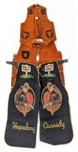 Hopalong Cassidy Chaps, Gene Autry Vest + Chaps, and Davy Crockett Bolo Tie