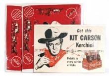 Kit Carson Coca-Cola Handkerchief Advertising & Handkerchiefs