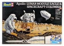 1/48 Revell Apollo Lunar Module Eagle & Spacecraft Columbia Model Kit - Sealed