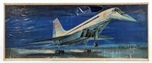 1/100 Scale VEB Plasticart Tupolev TU-144 Airliner Airplane Model Kit- Sealed