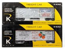 K-Line California Fruit Growers Reefer & Buy Liberty Bonds Boxcar