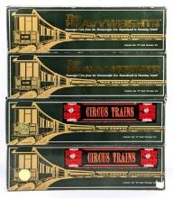 (4) K-Line Heavyweights Ringling Bros. Circus Train Cars