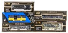 (5) K-Line Chesapeake and Ohio Train Cars