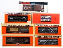 (7) Lionel Train Cars 6461 19604 16138 16666 15889 19212 16137