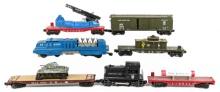 Lionel U.S. Army 44 Missile Launcher, U.S. Army Switcher, & Train Cars