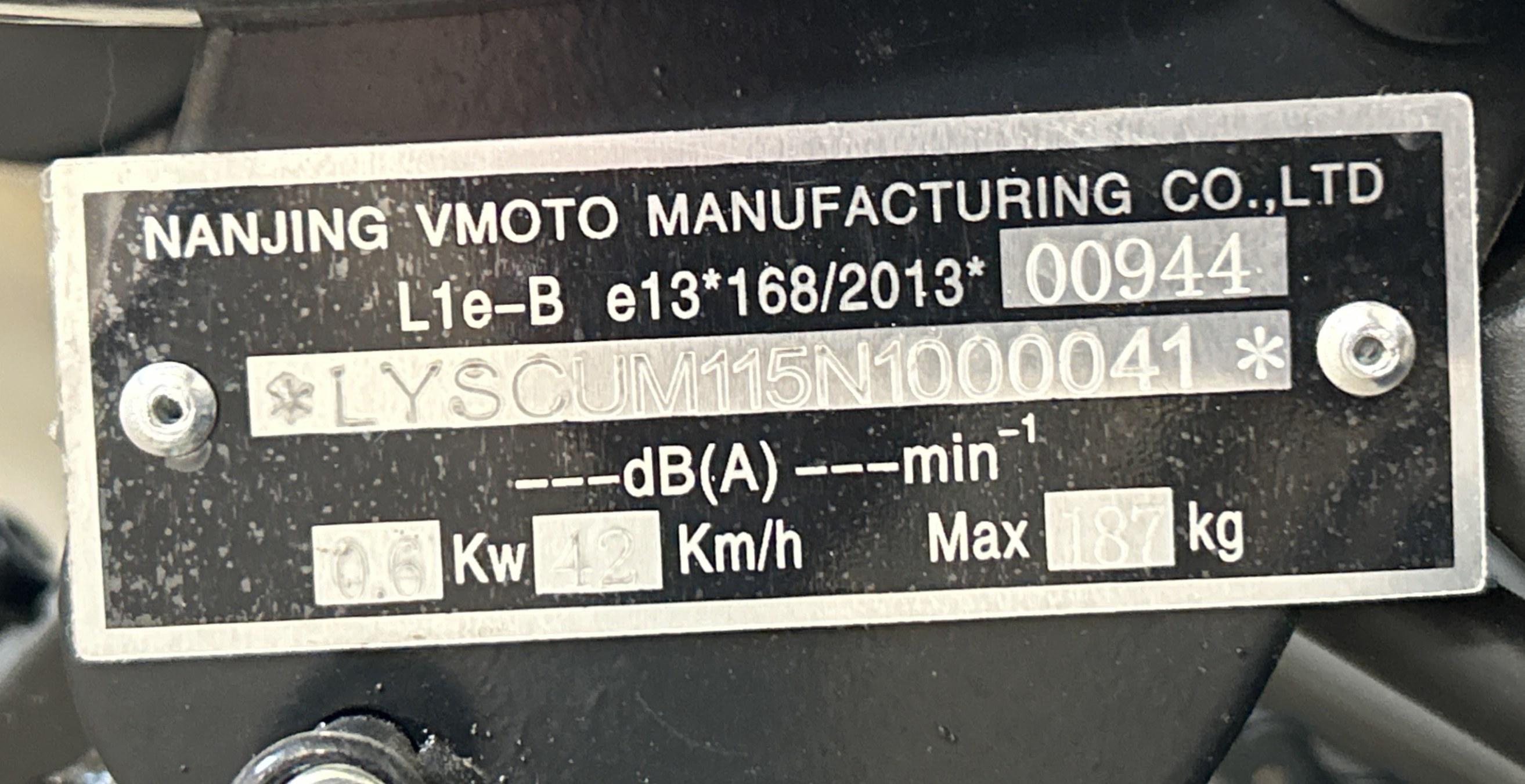 2022 Super SOCO CU Mini 48V Electric Moped