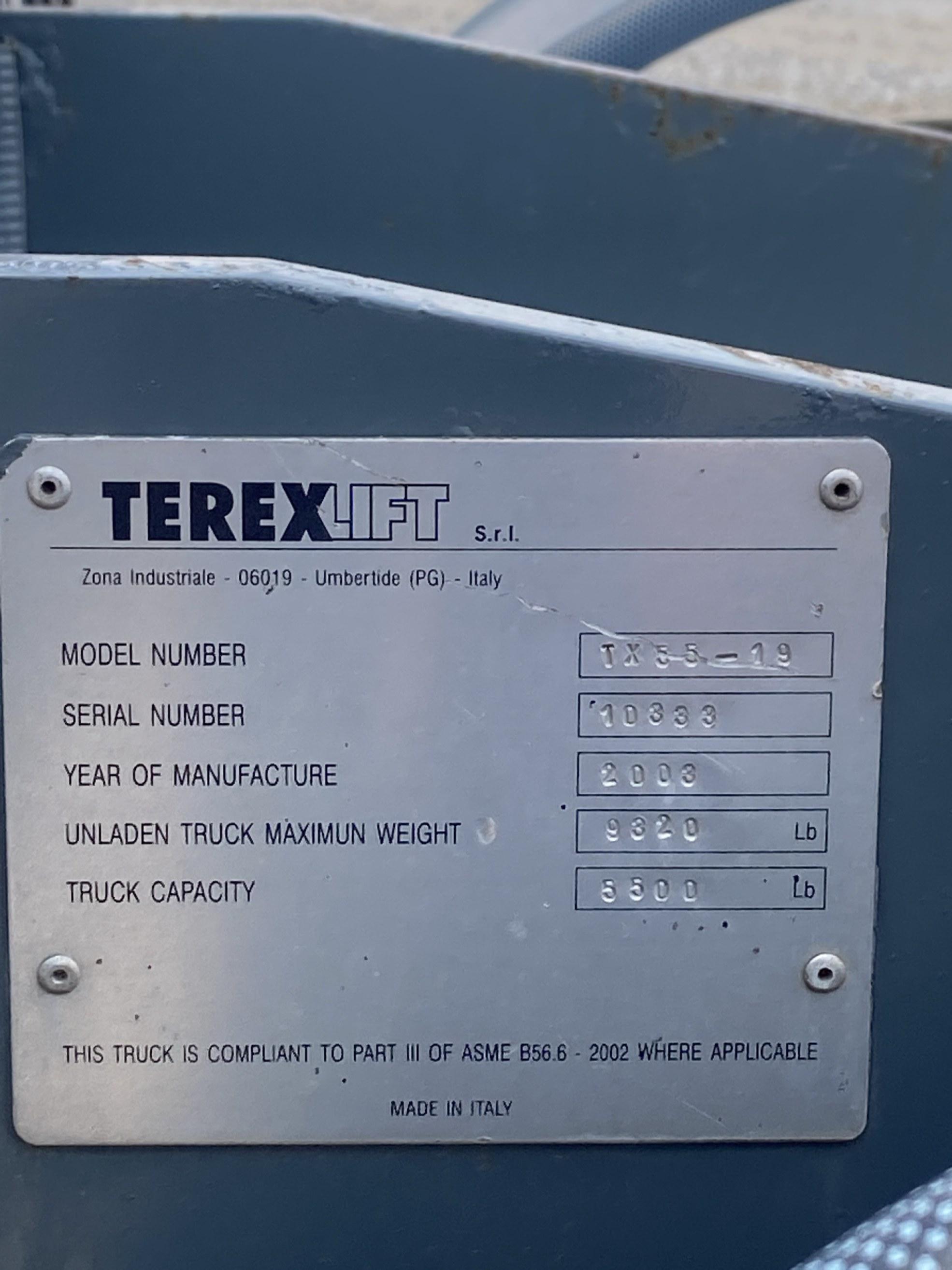 Terex TX5519 Telehandler