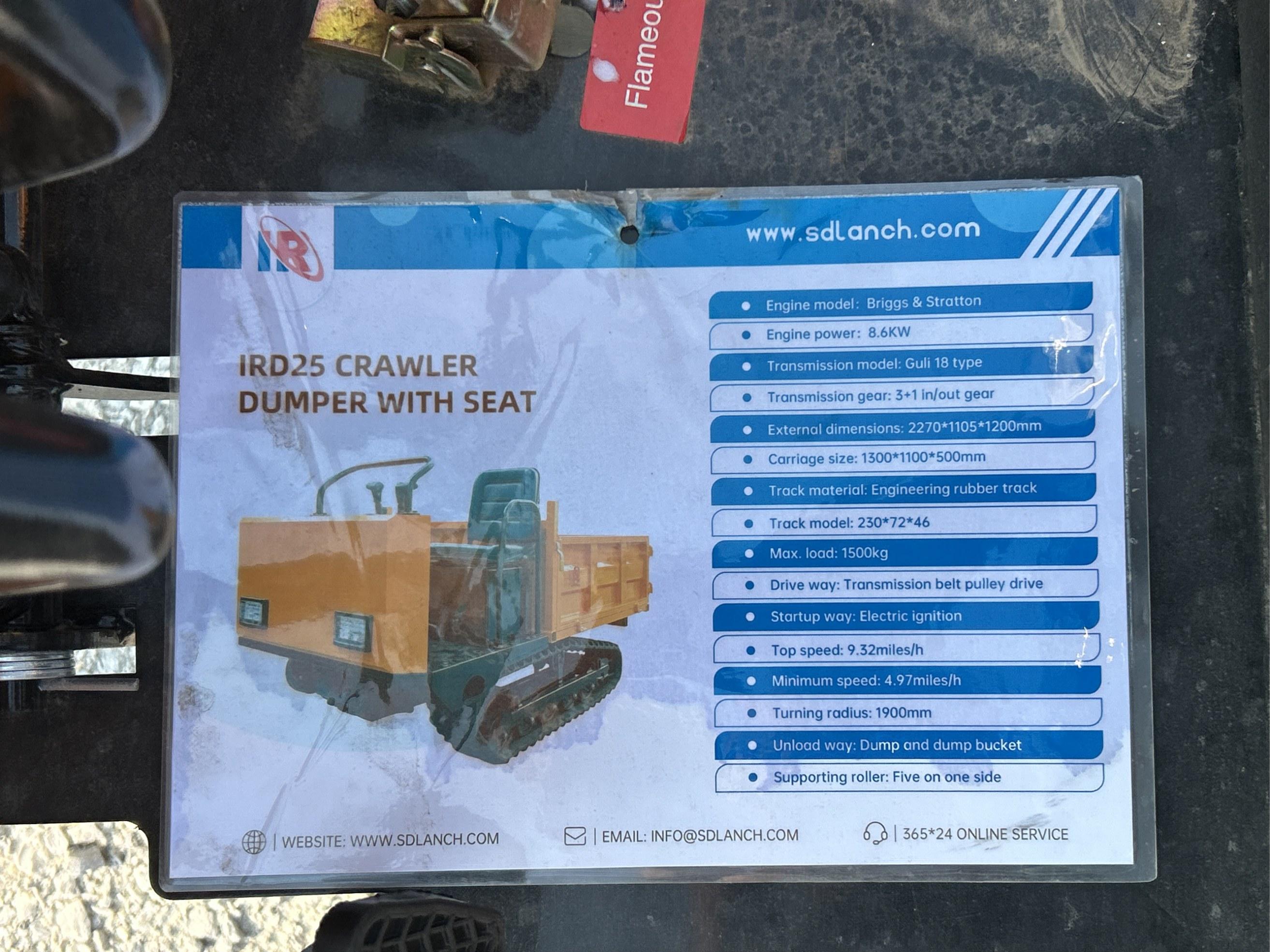 2025 IR Crawler Dumper w/ Seat