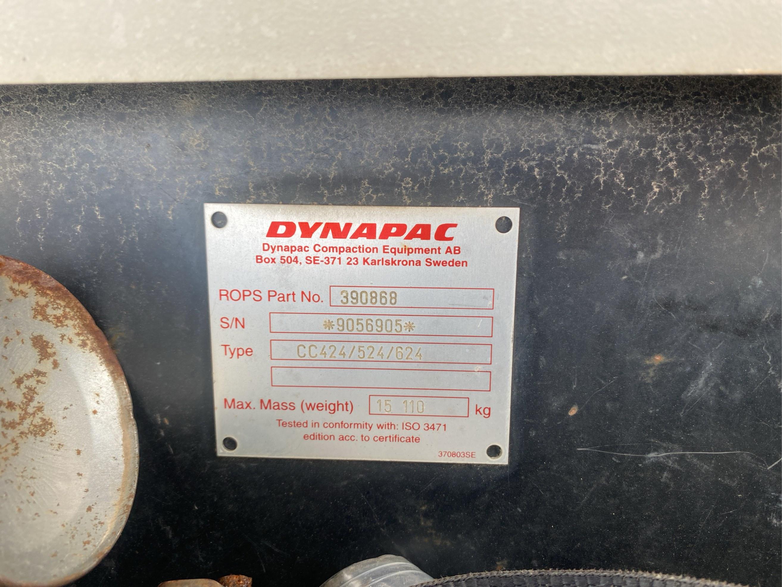 Dynapac CC624HF Double Drum Vibrating Roller