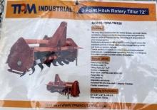 TPM 72Ó 3-Point Hitch Rotary Tiller