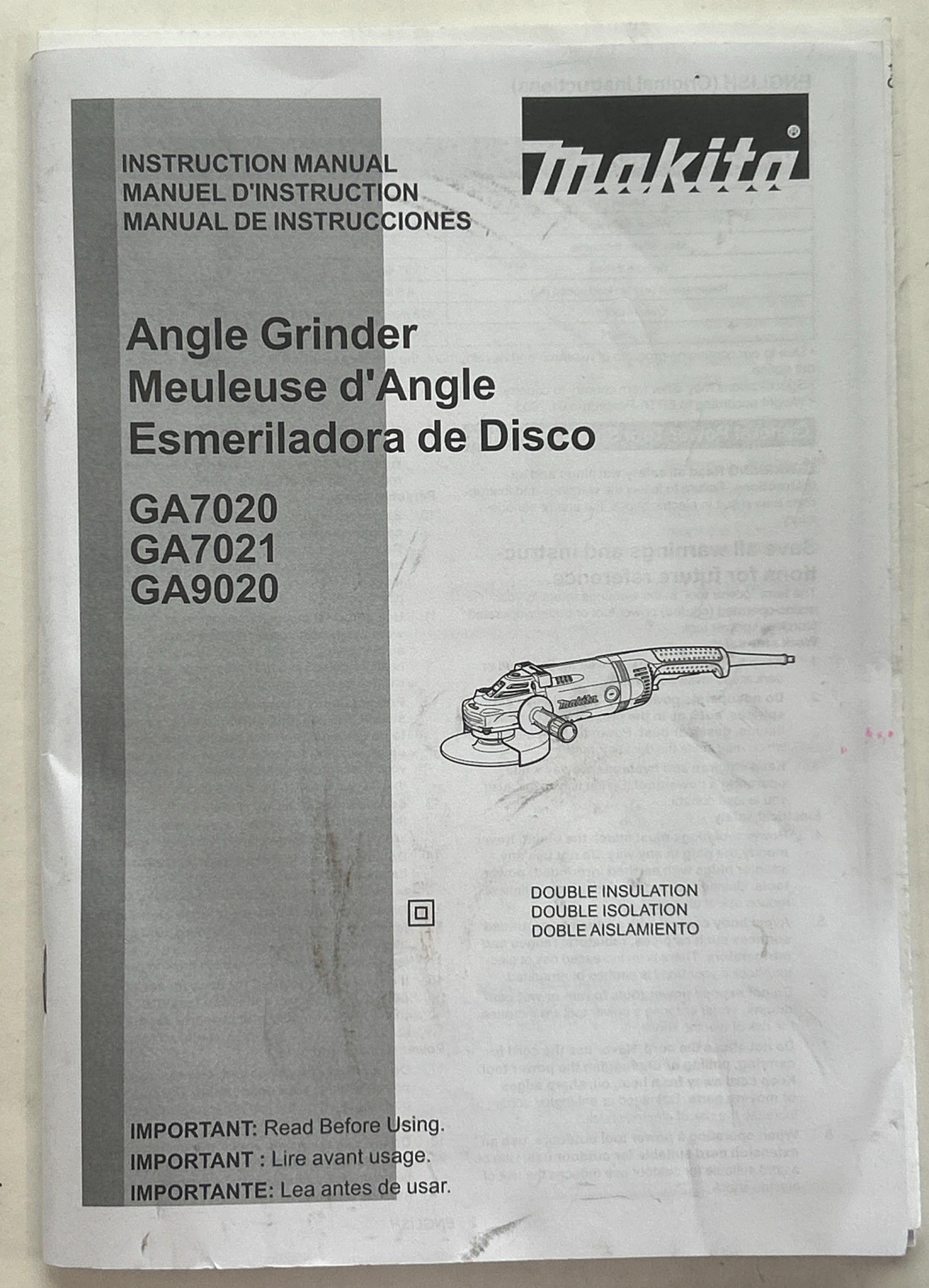 Makita 7" Corded Angle Grinder