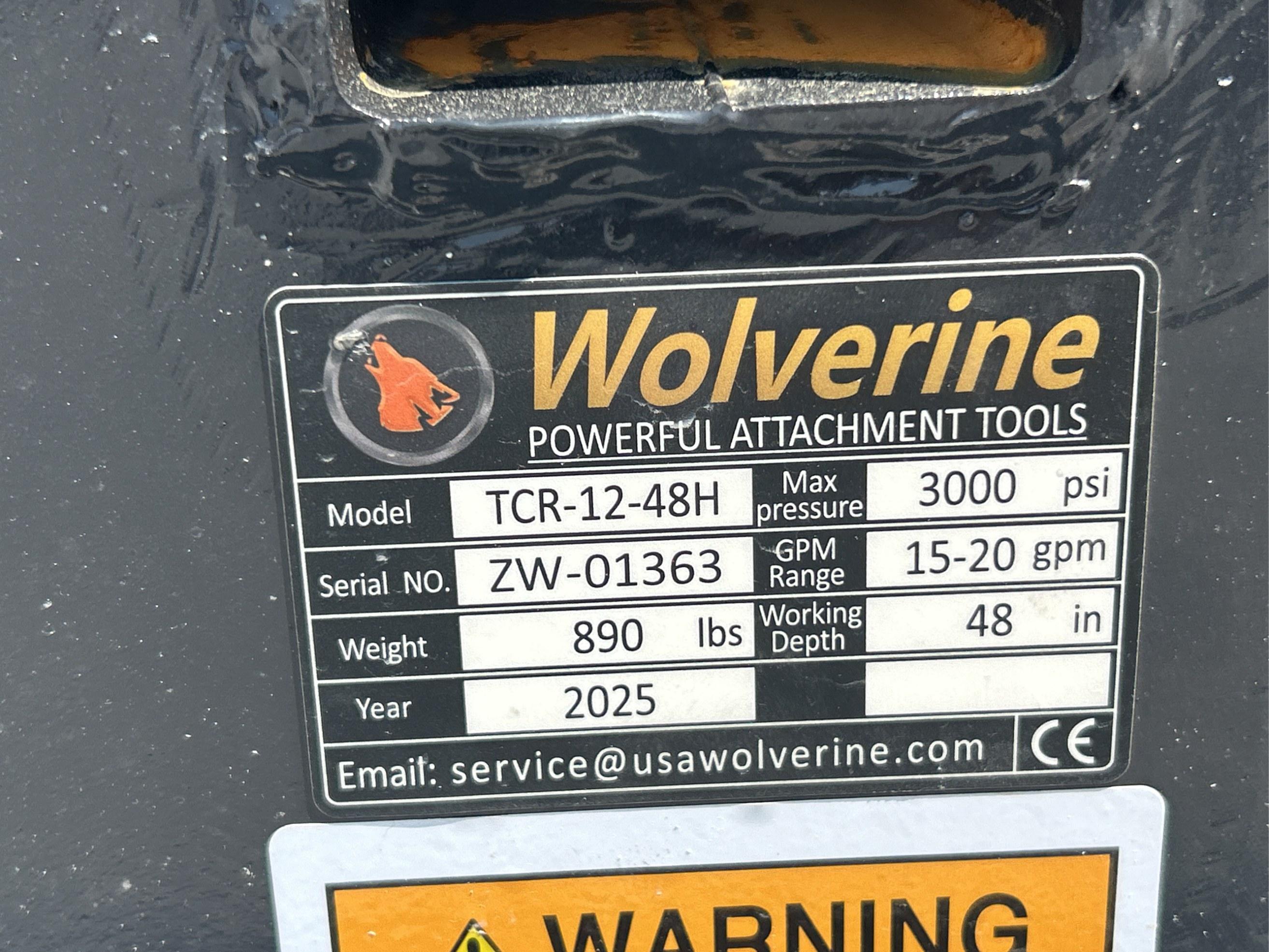 2025 Wolverine Hydraulic Trencher