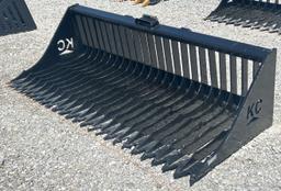 72" Quick Attach Fine Skeleton Bucket w/ High Sides