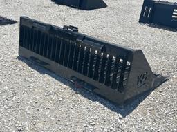 72" Quick Attach Fine Skeleton Bucket w/ High Sides