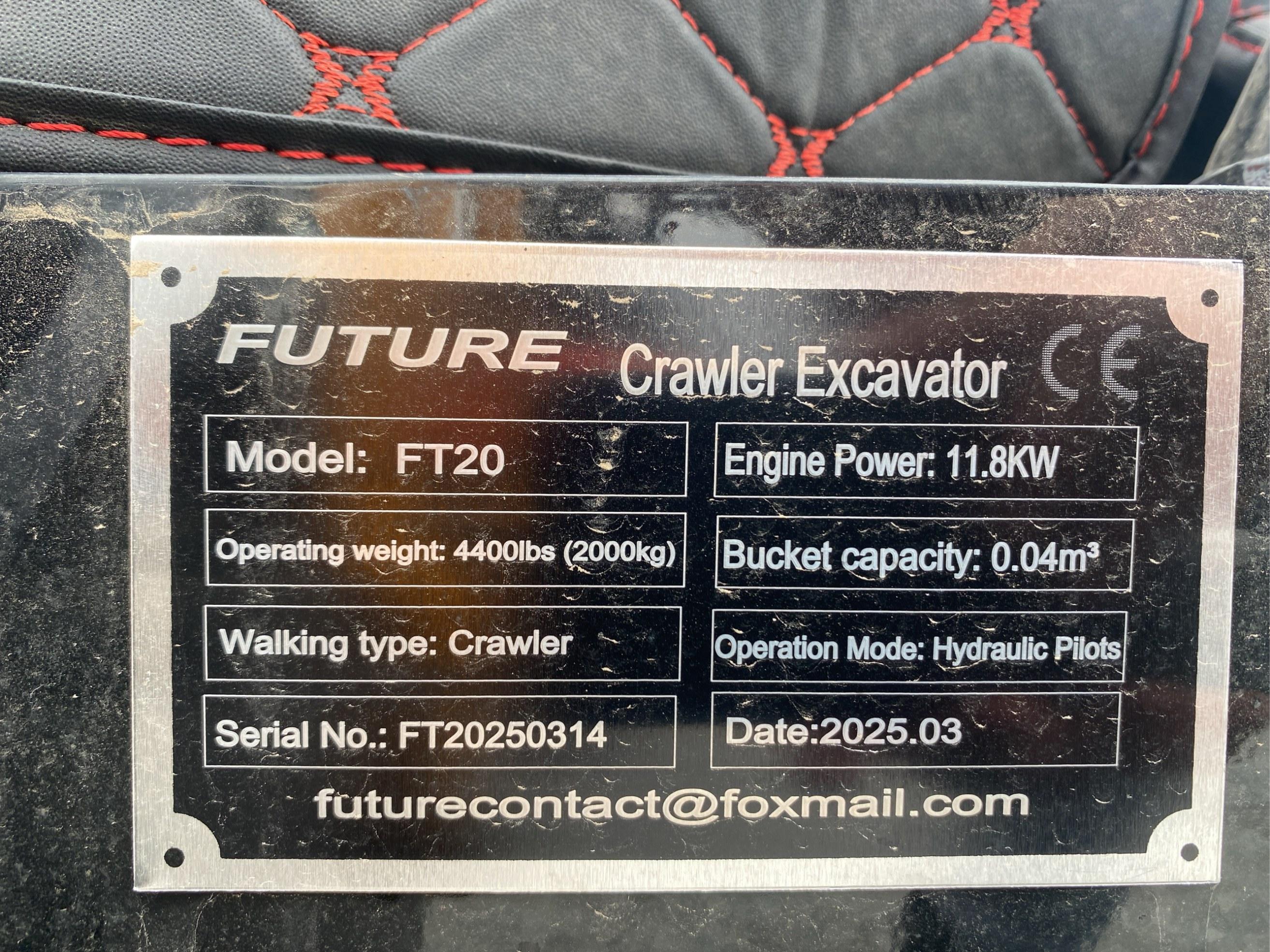 2025 FUTURE FT20 Crawler Excavator