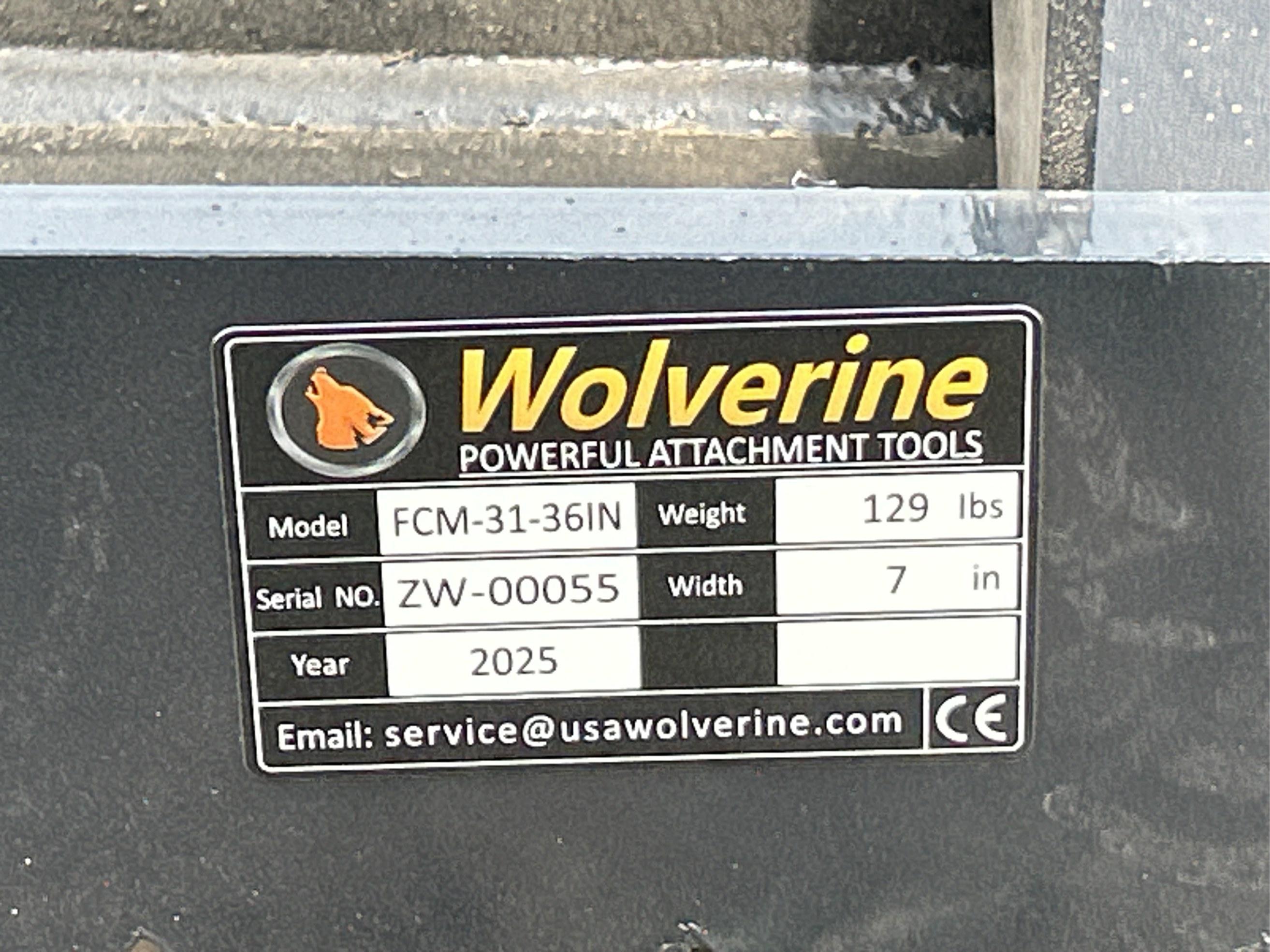 2025 Wolverine FCM-31-36IN 36" Hydraulic Thumb