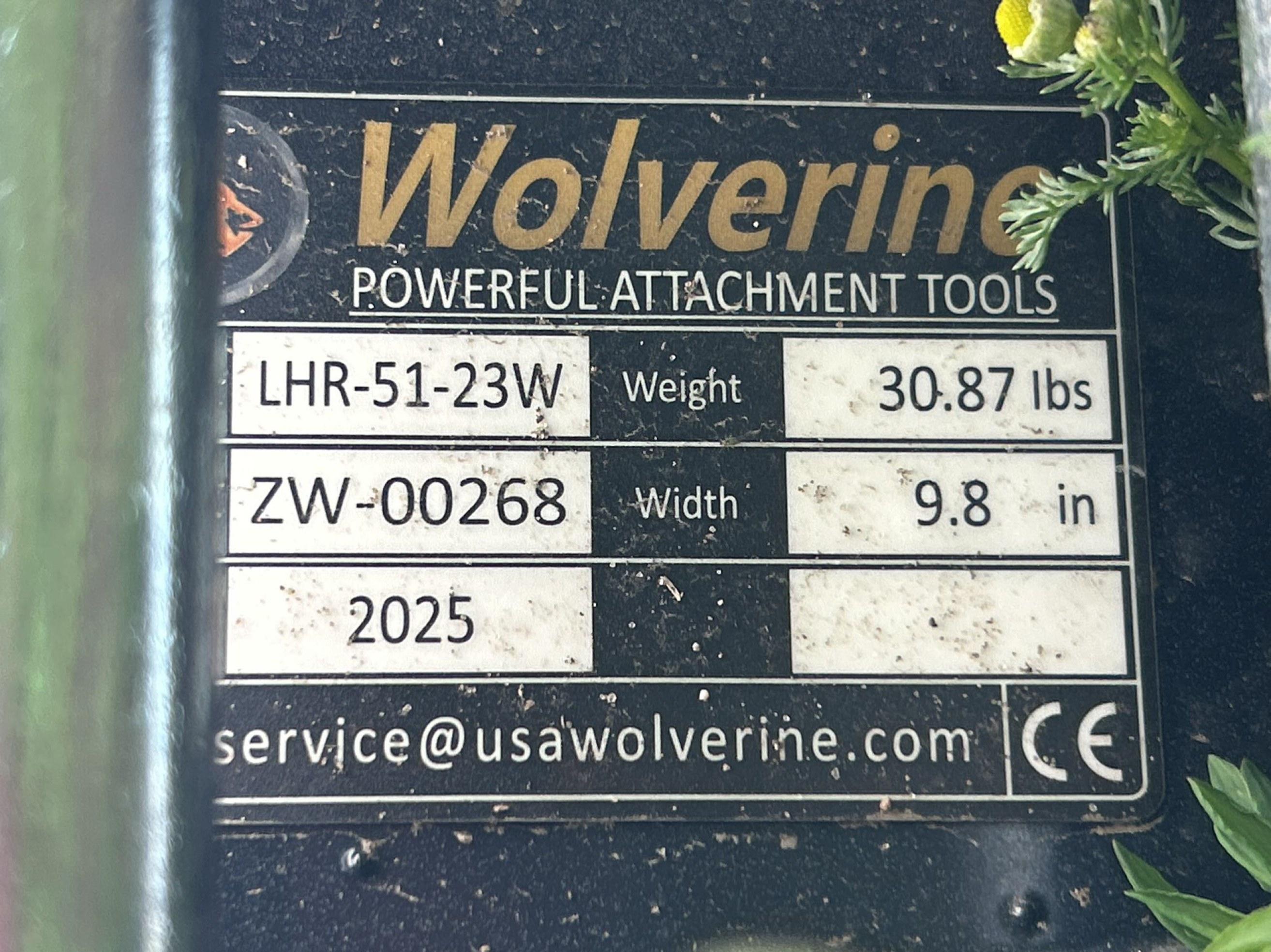 2025 Wolverine 15" Mini Excavator Ripper